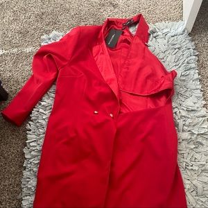 Sexy one arm blazer dress